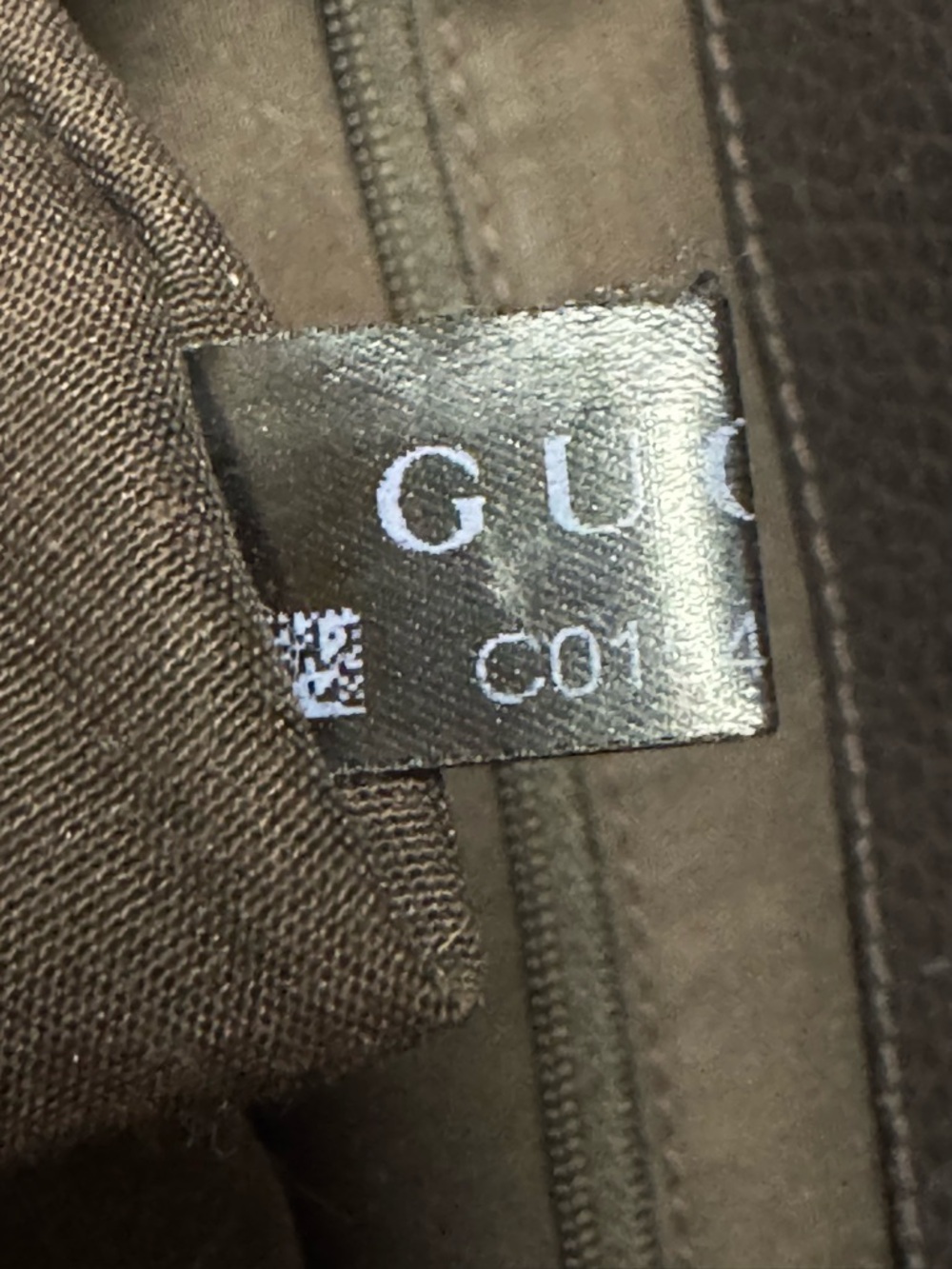 GUCCI Authentic GG Abbey Coated Canvas Tote Bag Leather Trim Handbag Brown COA - Picture 15 of 17